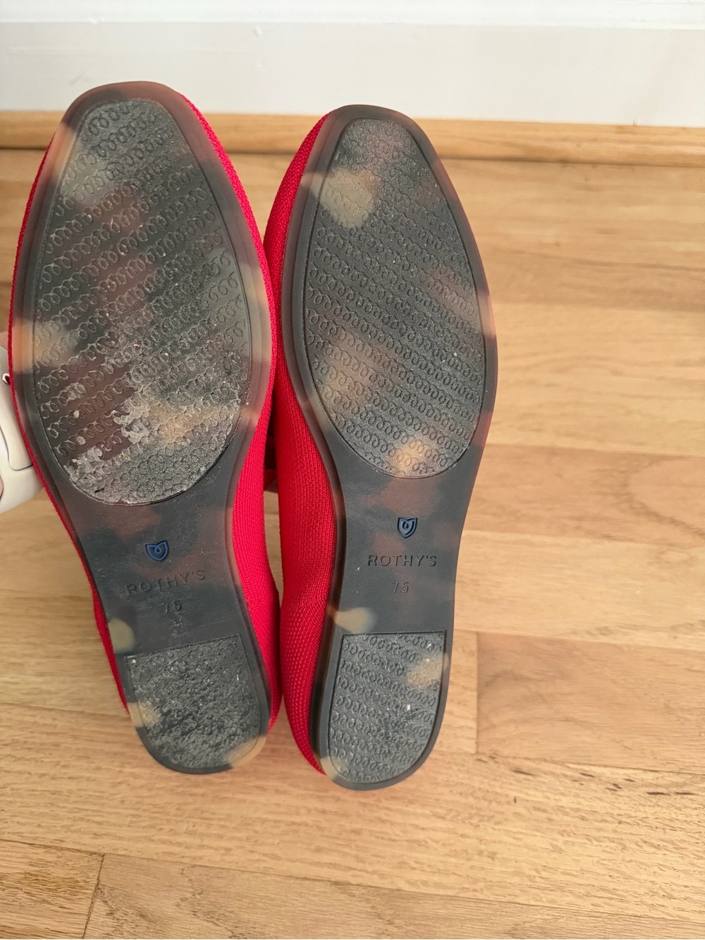 Rothy’s The Square Mary Jane Lollipop Red Size 7.5 - Picture 8 of 8
